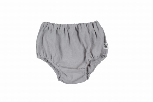BLOOMERS GREY WASHED COTTON