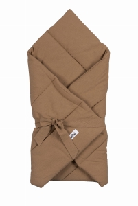  Kołderka s/rożek niemowlęcy washed cotton camel