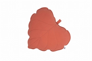 LEAF PILLOW BURNED ORANGE