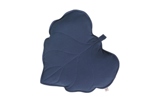 LEAF PILLOW DARK BLUE