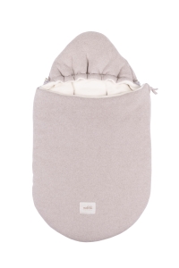 Otulacz do fotelika organic fleece beige melange