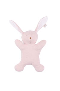 Przytulanka królik organic pink melange