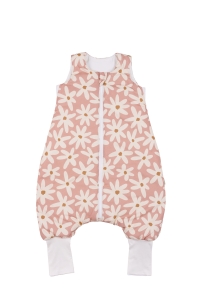 Śpiworek do spania z nogawkami blush daisies