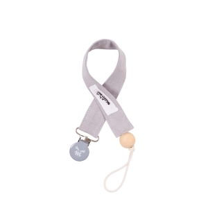 Zawieszka so smoczka washed cotton grey