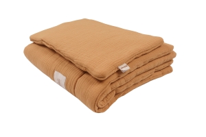 Pościel muślinowa z wypełnieniem camel