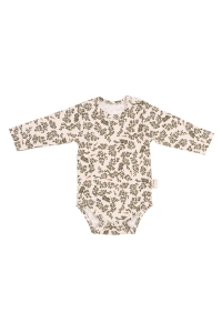 BODY LONGSLEEVE ORGANIC GREEN FLORAL