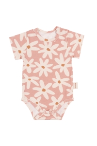 Body krótki rękaw organic blush daisies