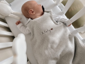 Śpiworek do spania organic fleece grey