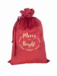 Christmas bag carmin red