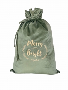 Christmas bag forest green