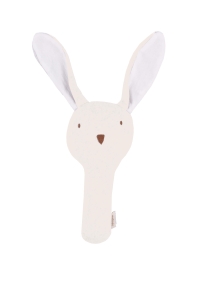 Grzechotka królik organic fleece cream