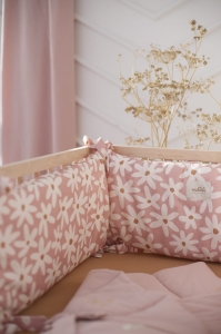 Ochraniacz do łóżeczka blush daisies