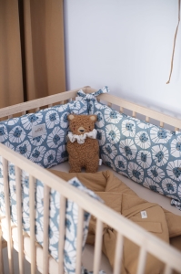 Ochraniacz do łóżeczka denim lions