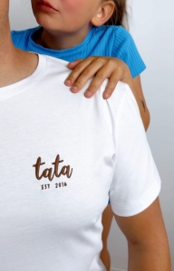 T-shirt biały -XXL/XXXL - tata 